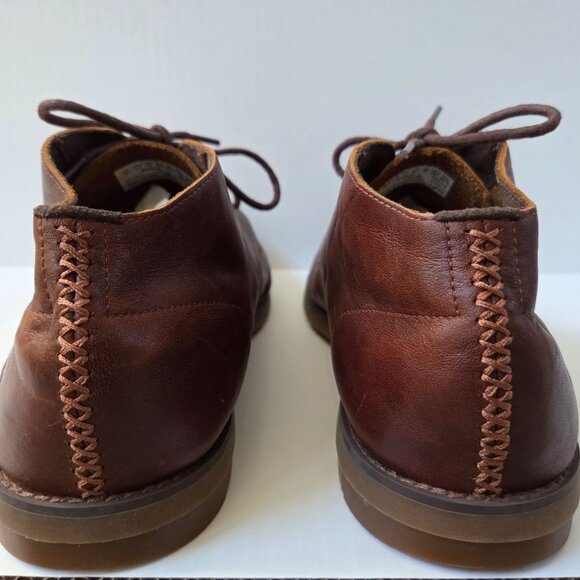 Timberland Chukka Boots Mens 11.5 Brown Leather Yorkdale Lace Up Ortholite A22GK - Picture 10 of 14